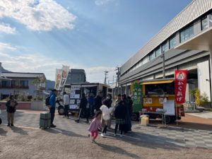 雞蛋仔店快餐車外展情況（武雄溫泉車站）