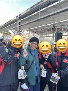 伊万里火車站前的聖誕佈道